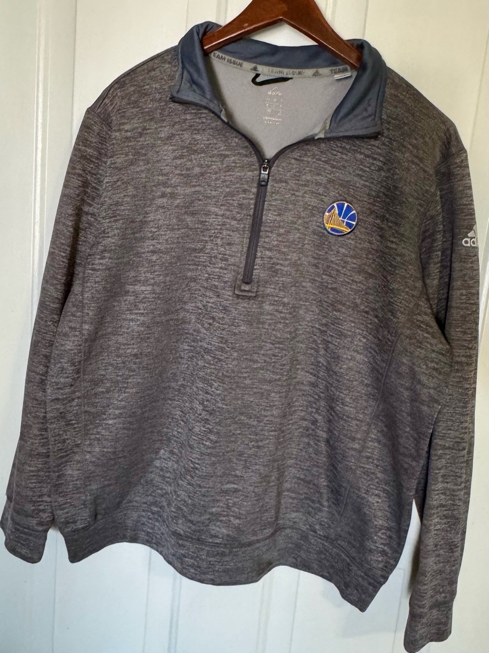 Adidas Golden State Warriors Team Issue Climawarm 1/4 Zip Pullover Men’s Medium